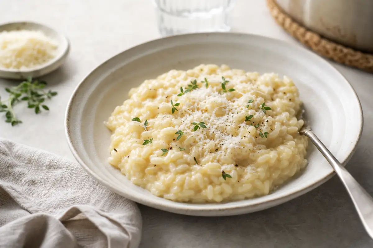 Enkel risotto med parmesan
