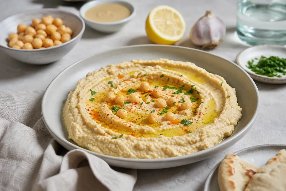Hemmagjord hummus