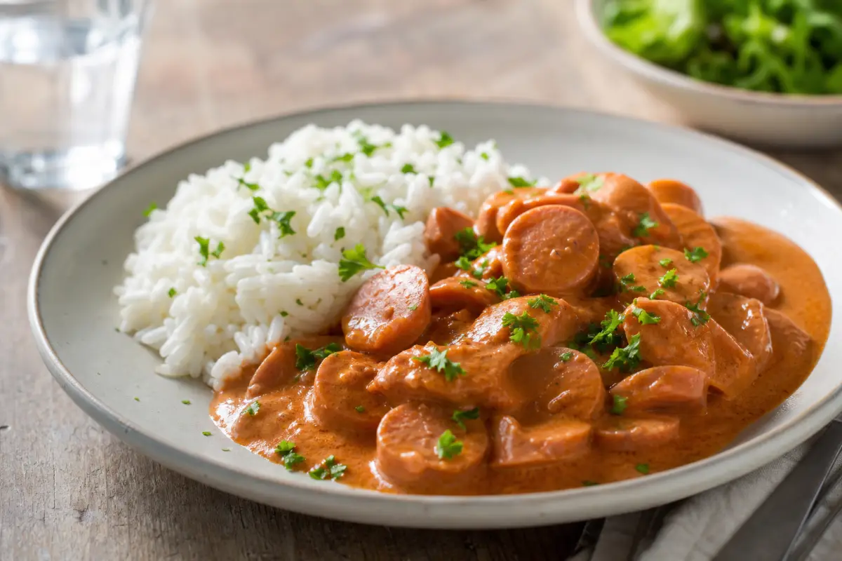 Korvstroganoff med ris