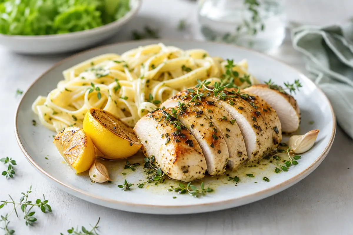 Kycklingfilé med citron och örter